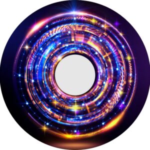 Speichenschutz mit Motiv Lichtwirbel