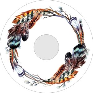 Speichenschutz mit Motiv Federn