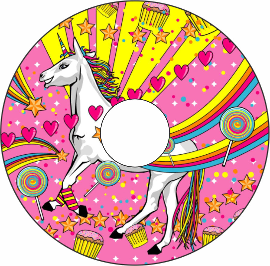 Speichenschutz Nr. 3098 - Einhorn Regenbogen