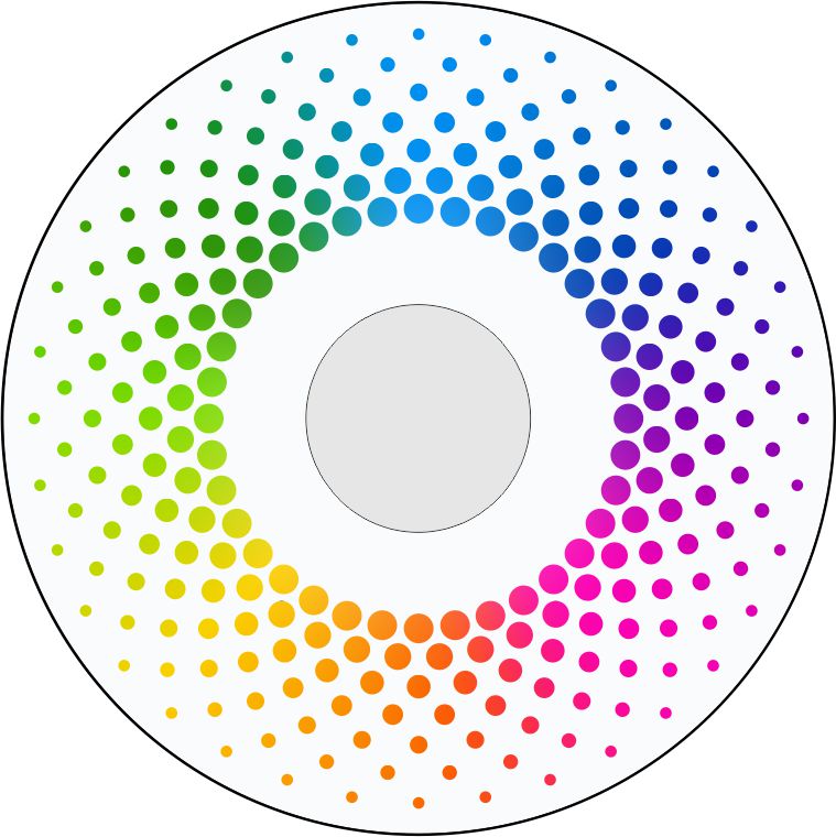 Speichenschutz Nr. 3343 - bunte Punkte