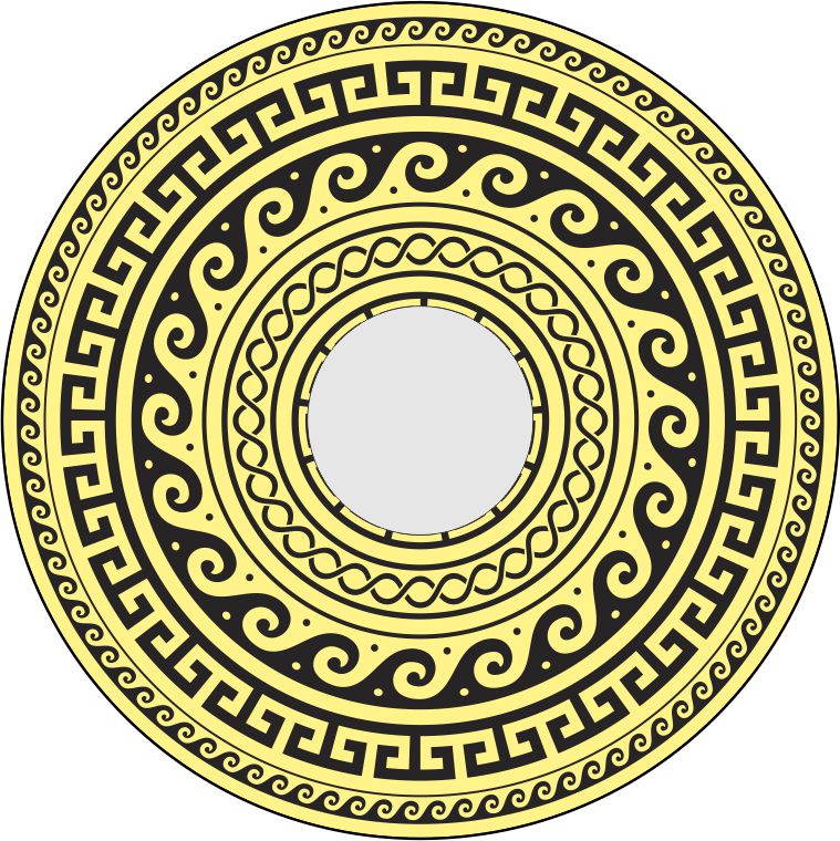 Speichenschutz Nr. 3555 - Ornament gelb