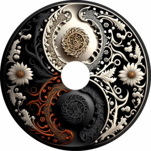 Speichenschutz mit Motiv futuristische Ranken