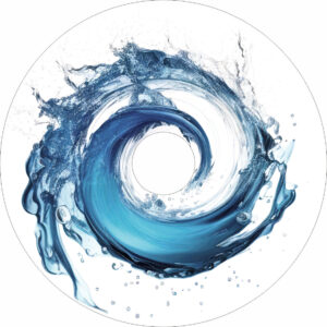 Speichenschutz mit Motiv einer Welle