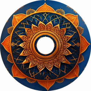 Speichenschutz mit Motiv stilisierte Sonne