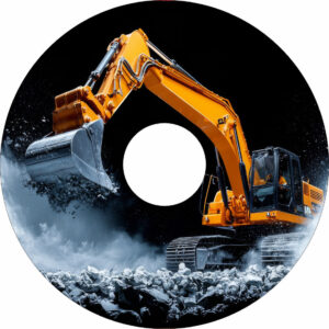 Speichenschutz mit Motiv Raupenbagger