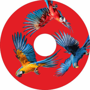Speichenschutz mit Motiv Papageien