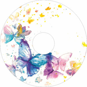 Speichenschutz mit Motiv Schmetterlinge Aquarell